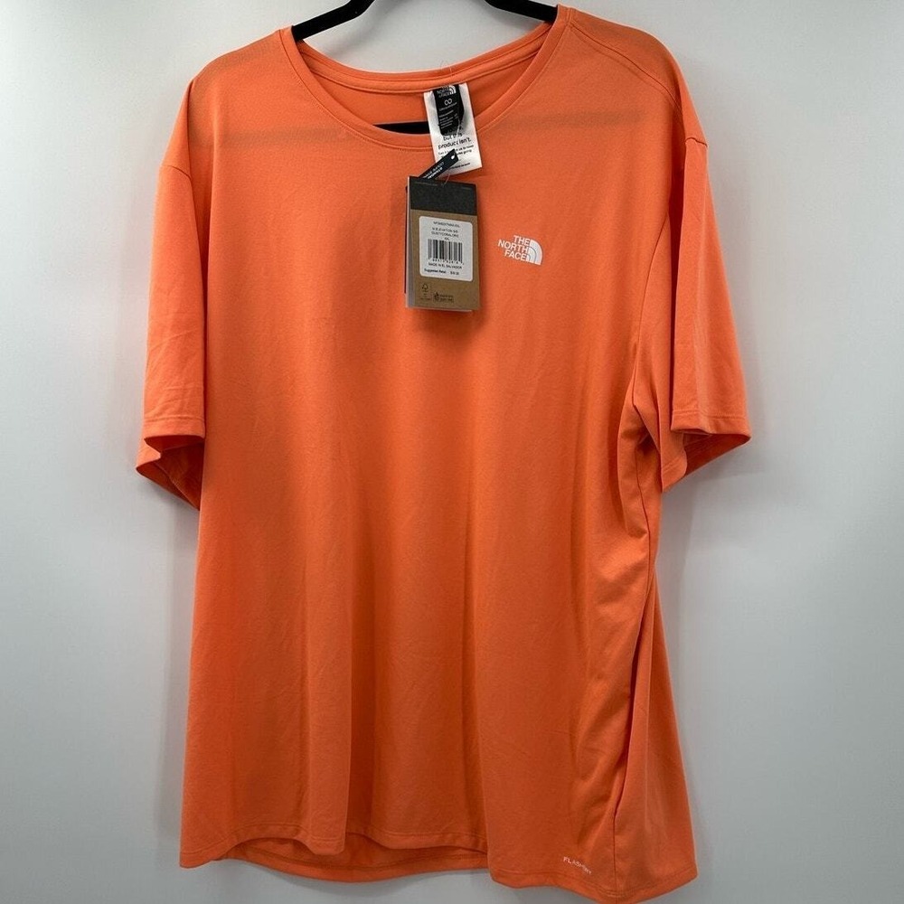 The North Face Elevation Short Sleeve T-Shirt‎ Dusty Coral Orange Men's XXL